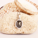 Black Diamond White Gold Pendant