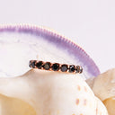 Black diamond eternity ring