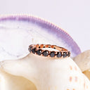 Black diamond eternity ring
