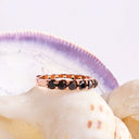 Black diamond eternity ring