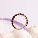 Black diamond eternity ring