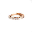Rose Gold 15 Diamond 3/4 Eternity Band