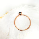 Black Diamond Rose gold stacking ring