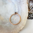 Rose Gold Raised Four Claw London Blue Topaz Stacking Ring