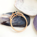 London Blue Topaz and Diamond Rose Gold Ring