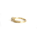 Seven Diamond Crown Yellow Gold Ring