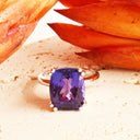 Show-stopping Elongated Cushion Cut Tanzanite 18ct White Gold Ring