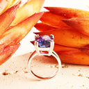 Show-stopping Elongated Cushion Cut Tanzanite 18ct White Gold Ring