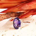 Show-stopping Oval Cut Tanzanite And Diamond Shoulder Highlight 18ct White Gold Ring