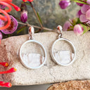 Silver table Mountain Earrings
