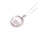 Silver Circular Table Mountain Pendant