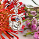 Table Mountain tanzanite silver pendant