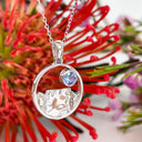 Table Mountain tanzanite silver pendant