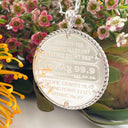 Silver Rhino Coin Pendant