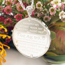 Silver Grape Vine Coin Pendant