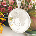 Silver Grape Vine Coin Pendant