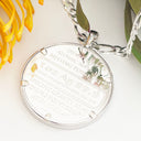 Silver Grape Vine Coin Pendant