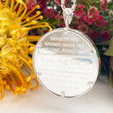 Silver Hummingbird and Protea Coin Pendant