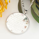 Silver Hummingbird and Protea Coin Pendant