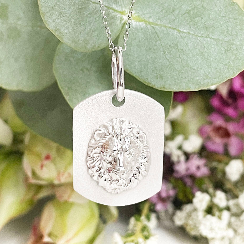 Silver Lion pendant