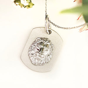 Silver Lion pendant