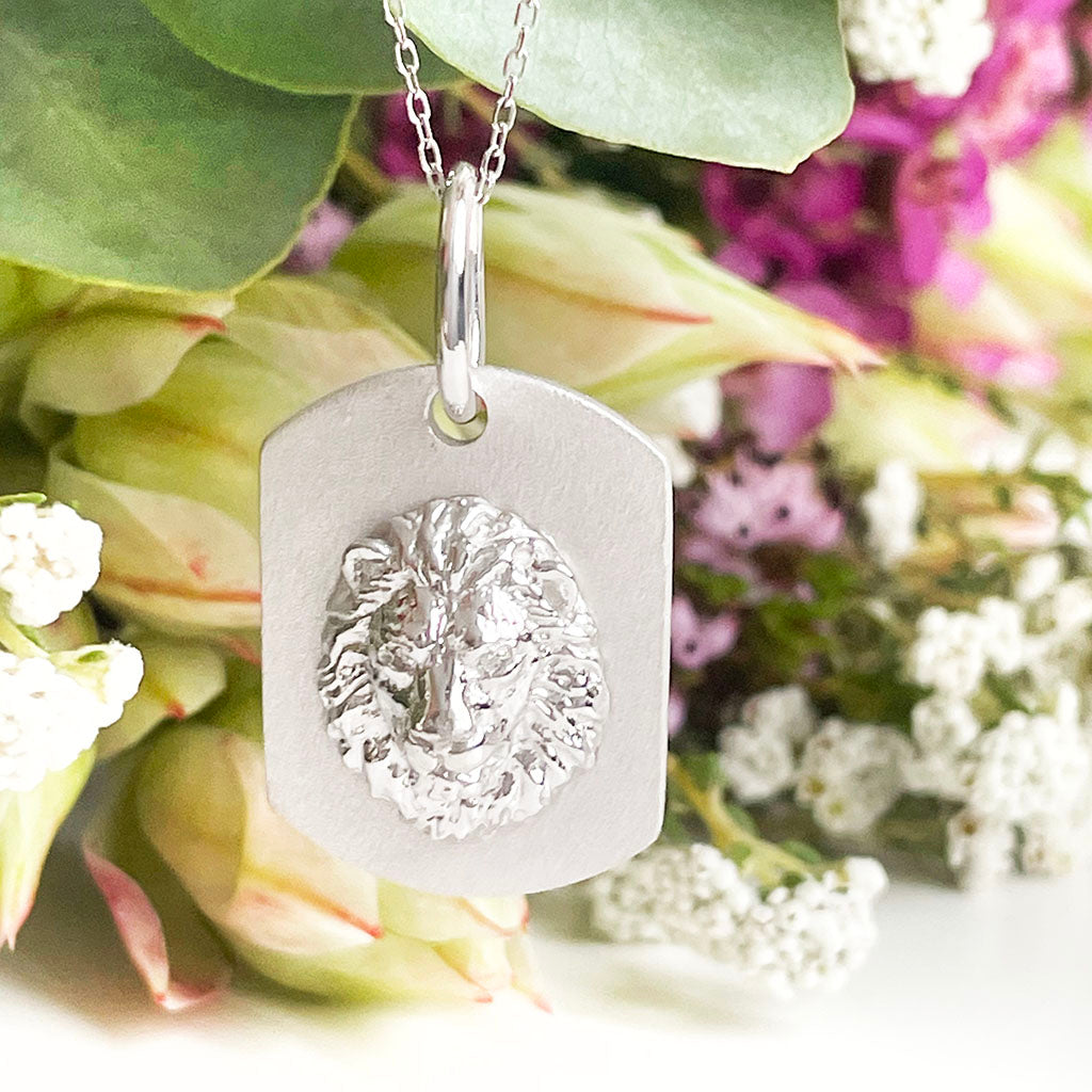 Silver Lion pendant