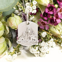 Silver Lioness and cub pendant