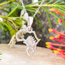 Silver Africa Protea Pendant