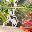 Silver Africa Protea Pendant