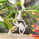 Silver Africa Protea Pendant