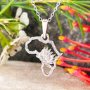 Silver Africa Protea Pendant