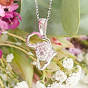 Silver Lion Africa map pendant