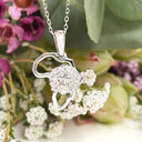 Silver Lion Africa map pendant