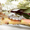 Silver paw print ring