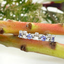 Silver tanzanite Africa Ring