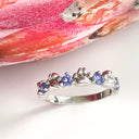 Silver tanzanite Africa Ring