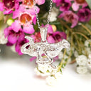 Silver leopard or cheetah pendant