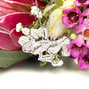 Silver leopard or cheetah pendant