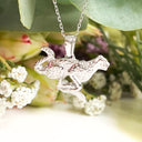 Silver leopard or cheetah pendant