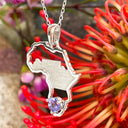Tanzanite Table Mountain in Africa Silver Pendant