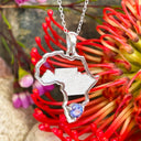 Tanzanite Table Mountain in Africa Silver Pendant