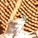 Simply Beautiful Solitaire Oval Cut Tsavorite White Gold Ring