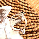 Simply Beautiful Solitaire Oval Cut Tsavorite White Gold Ring