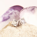 White Diamond White Gold Studs