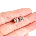 White Diamond White Gold Studs