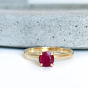 Solitaire Ruby ring