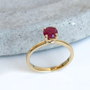 Solitaire Ruby ring