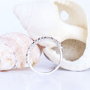 Black and White Diamond Eternity Style Stacking Ring