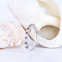 Black and White Diamond Eternity Style Stacking Ring