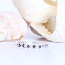 Black and White Diamond Eternity Style Stacking Ring